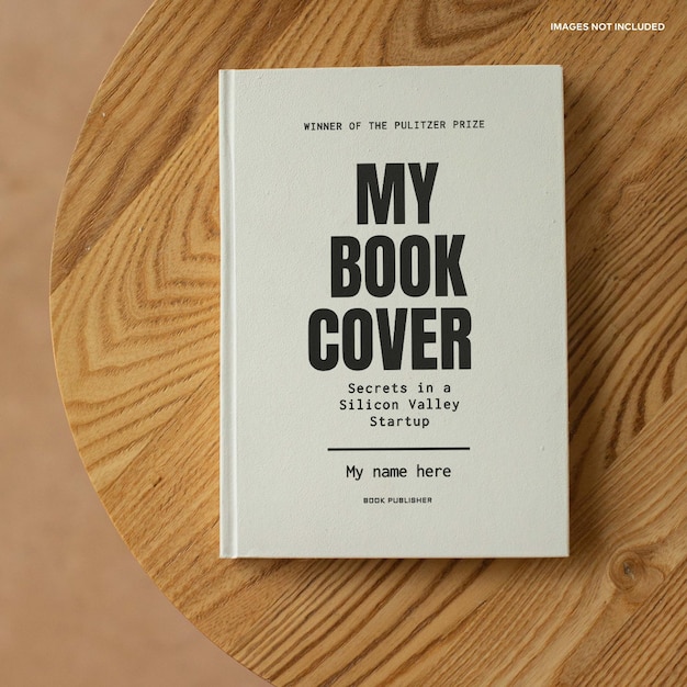 A white book mockup