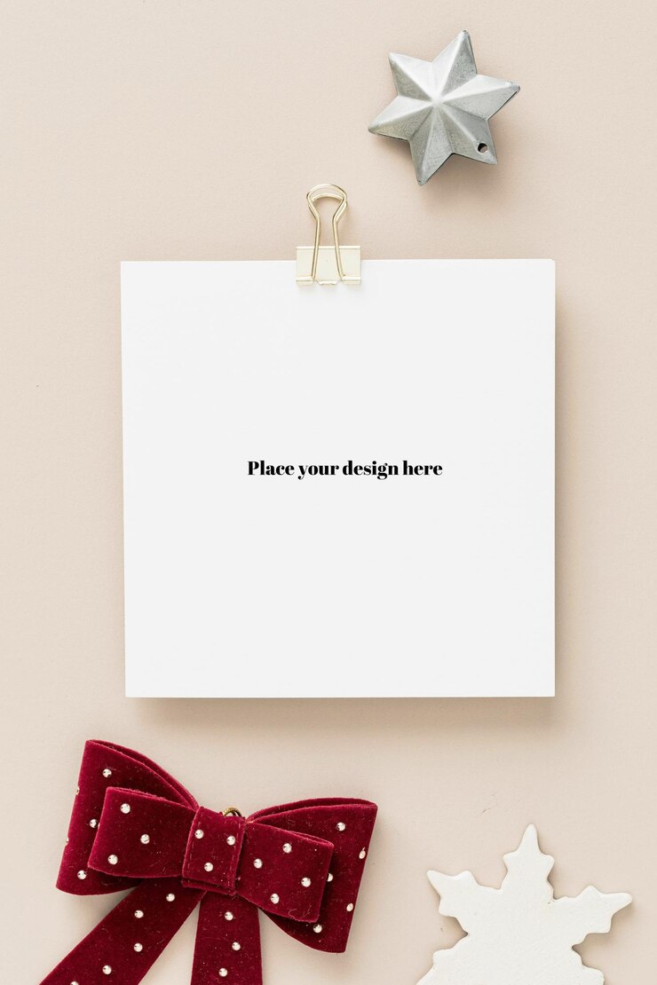 PSD white book with red ribbon elegant mockup psd