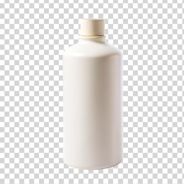 PSD white bottel on transparent backgroound