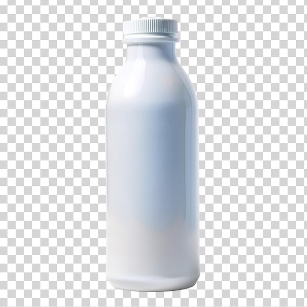 PSD white bottel on transparent backgroound