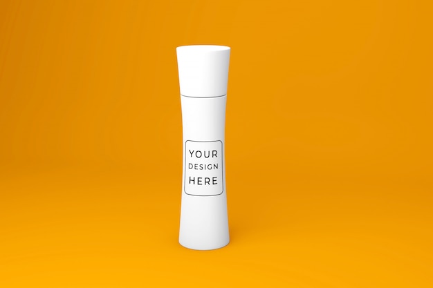 PSD white bottle mockup