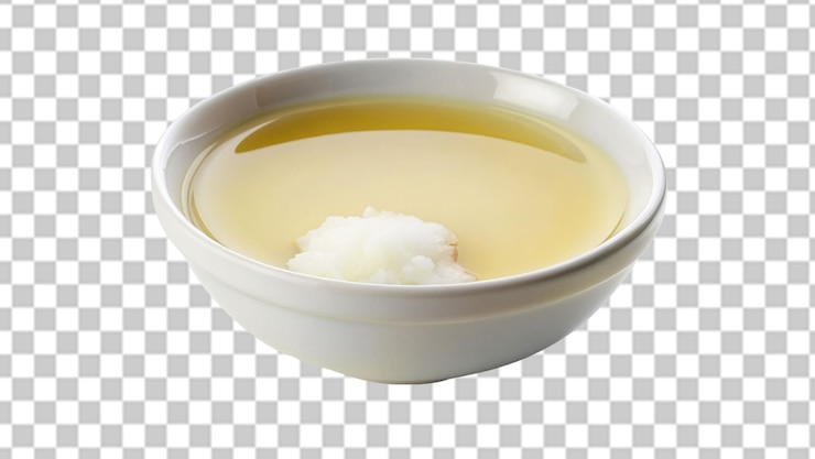 PSD 白色的子油碗在透明的背景上隔离