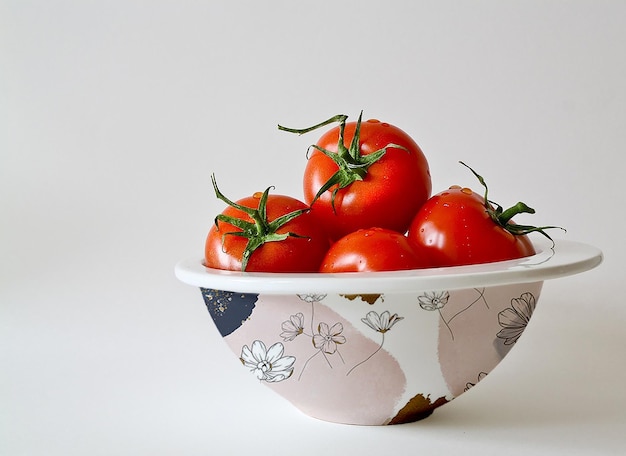 white bowl filled with fresh tomatoes mockup psd