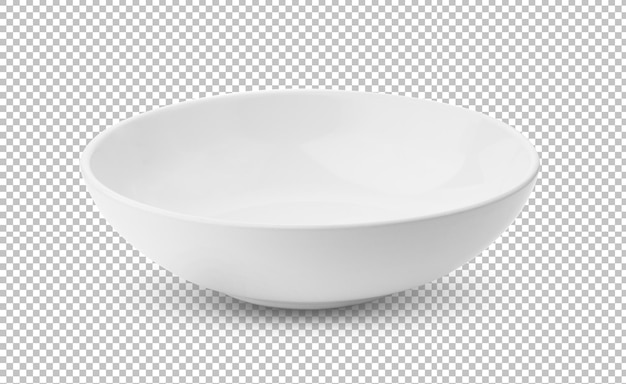 PSD white bowl isolated on alpha layer