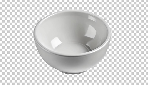 PSD white bowl isolated on transparent background