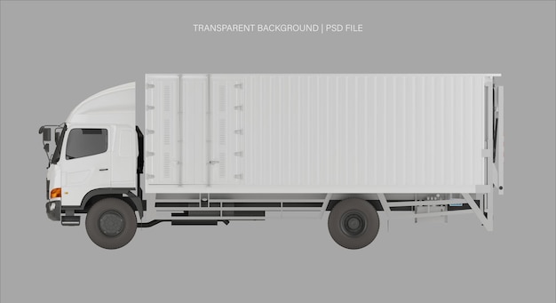 white box truck template