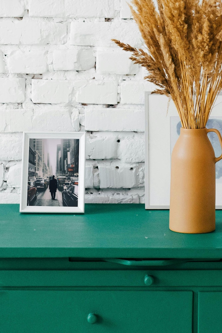 PSD white brick wall backgroundmockup