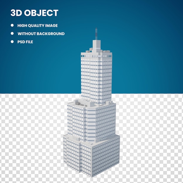 PSD 白い建物