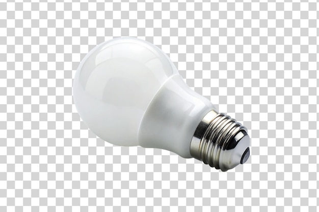 A white bulb on transparent background