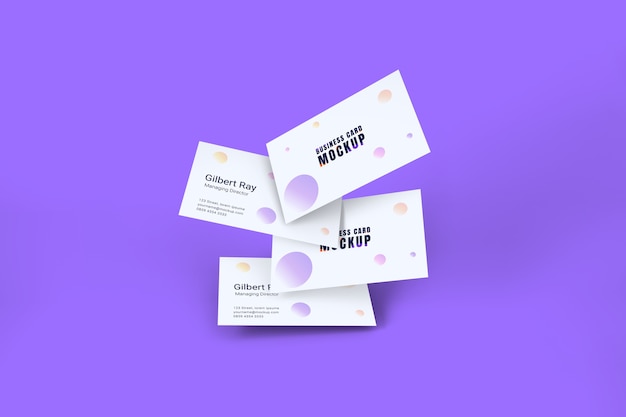 White business card mockup