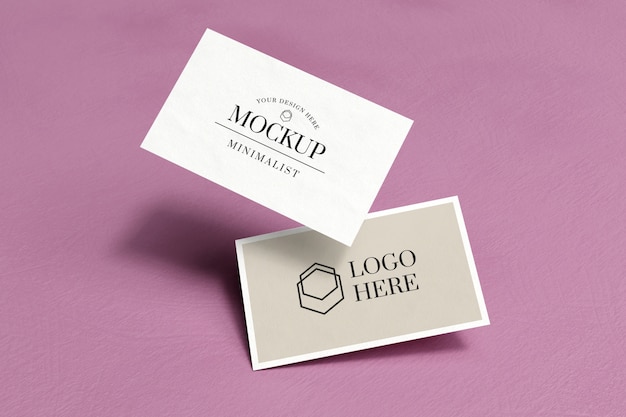 White business card mockup