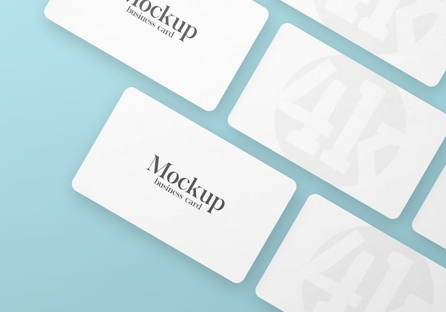 White business card mockup