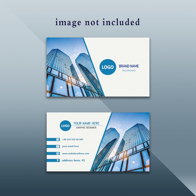 PSD white_business_card с фотографией