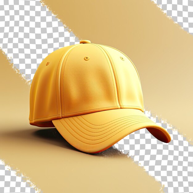PSD Белая шапка с желтоватым прозрачным фоном