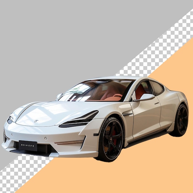 PSD white car png