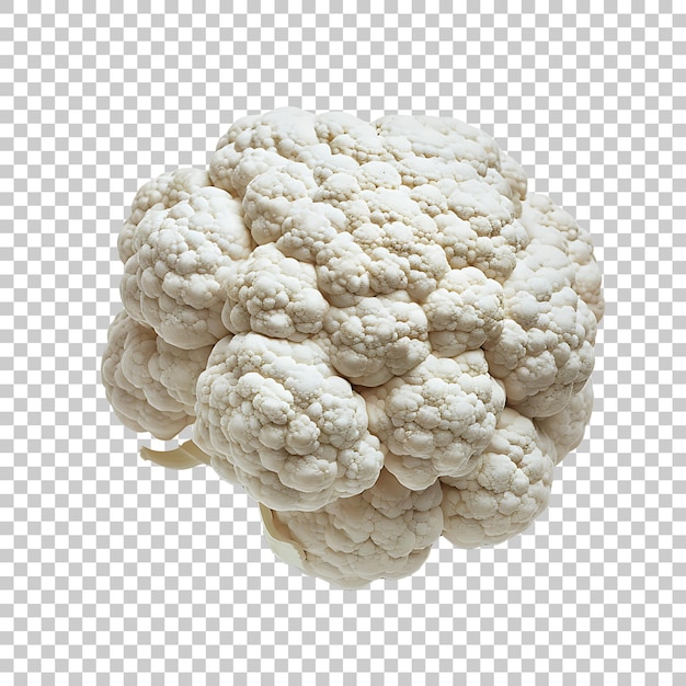 PSD a white cauliflower on a transparent background