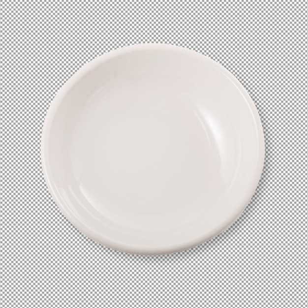 White ceramic bowl isolated on alpha background.