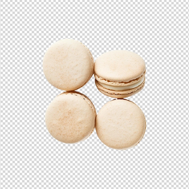 PSD Белый чип печенье на белом