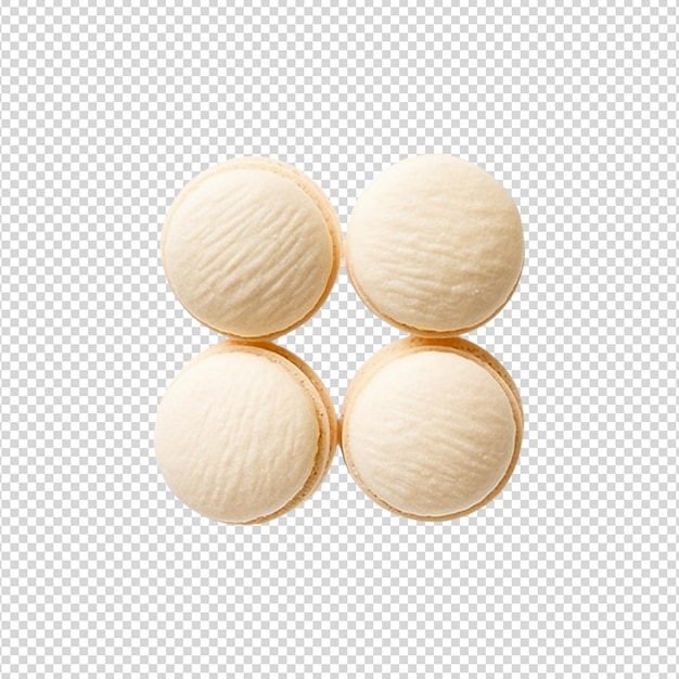 PSD white chip cookie on white