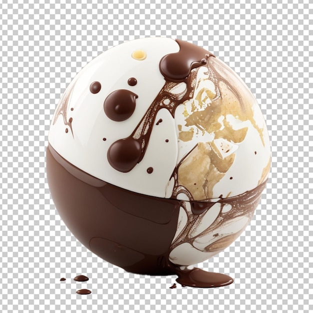 Globo di cioccolato bianco