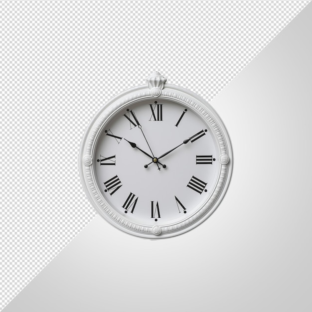 white clock png