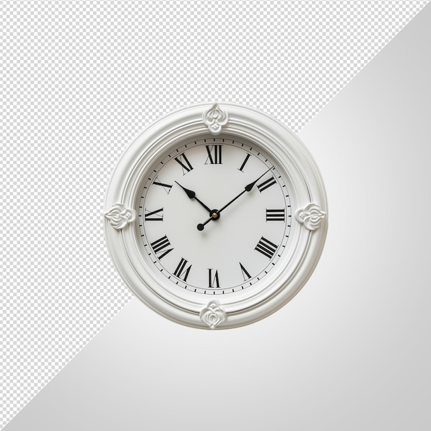 white clock png