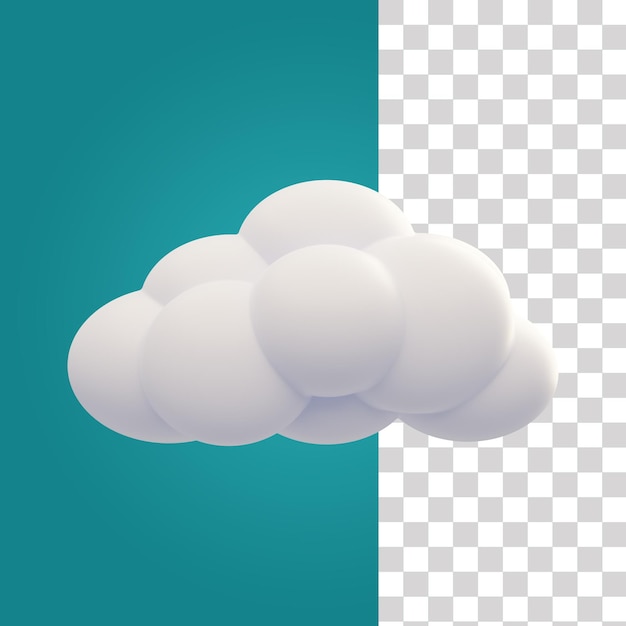 A white cloud on a green background