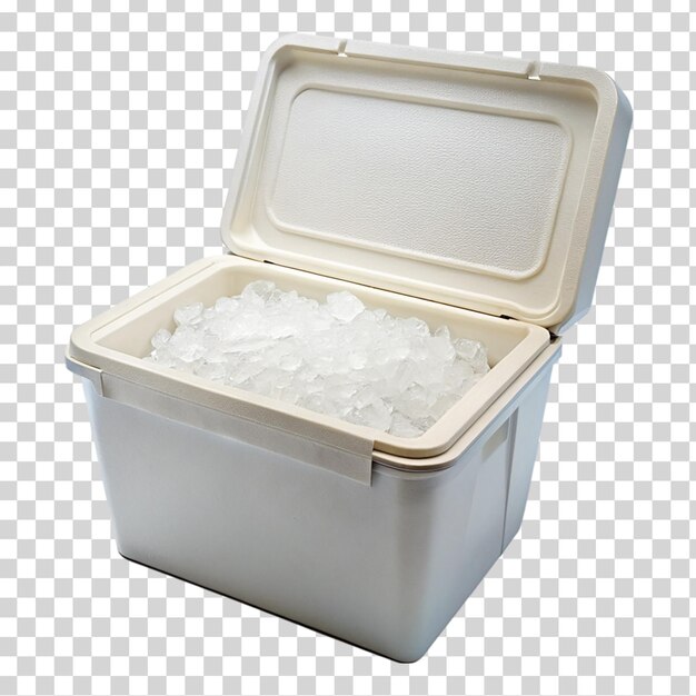 PSD a white cooler with a white handle on transparent background