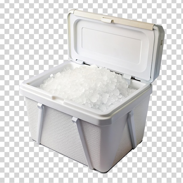 PSD a white cooler with a white handle on transparent background