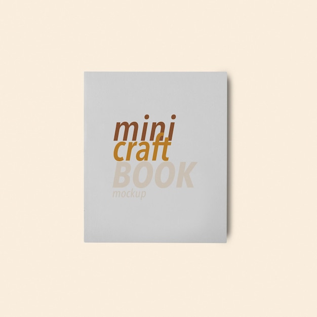 File psd mockup libro artigianale bianco