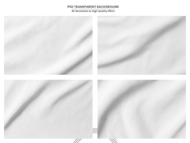 White crumpled paper texture and background