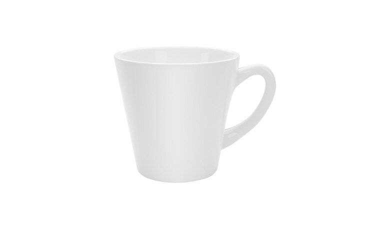 PSD 白いコーヒーカップの透明な背景
