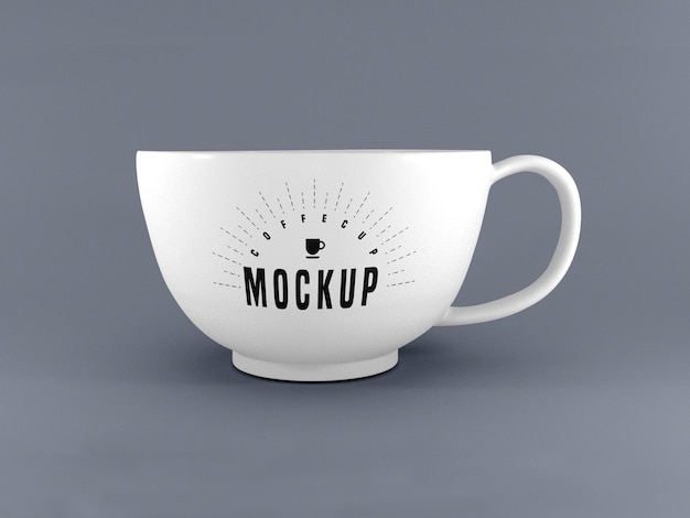 White cup mockup
