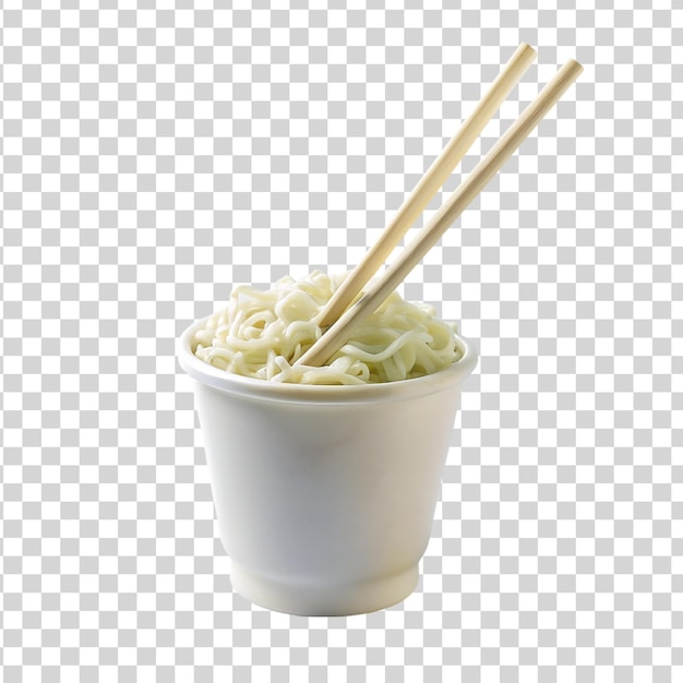 PSD white on cup noodles on white backgroun 1