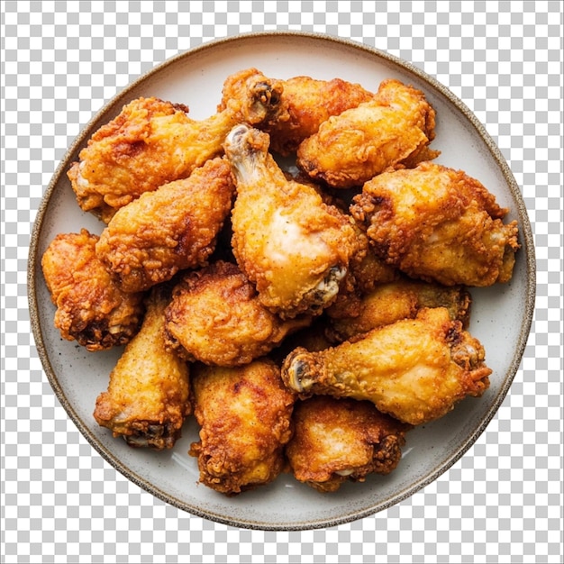 a white dish with chicken wings and a white container with a transparent background