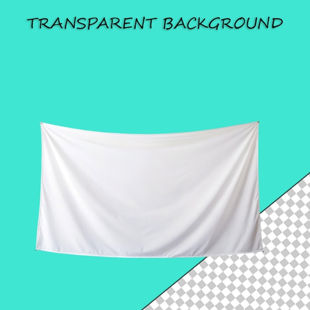 PSD white fabric banner collection