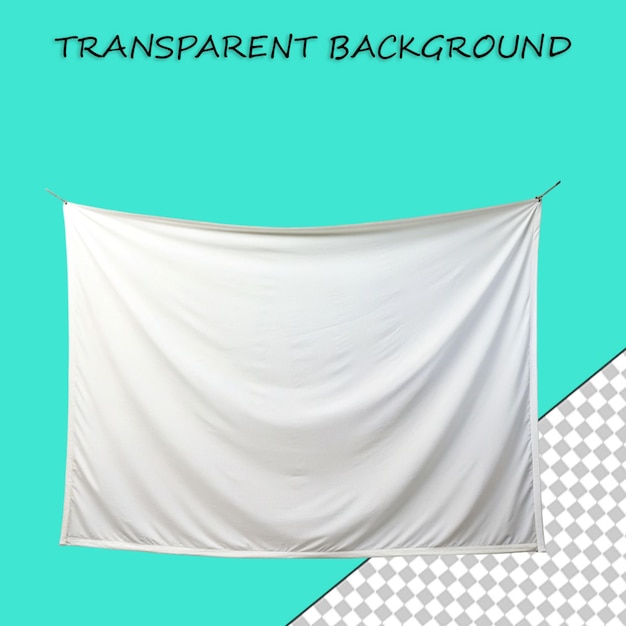 PSD white fabric banner collection