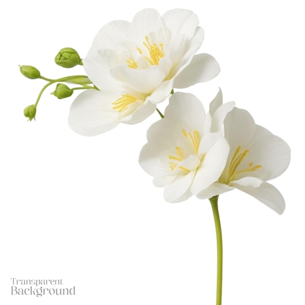 White flower transparent background