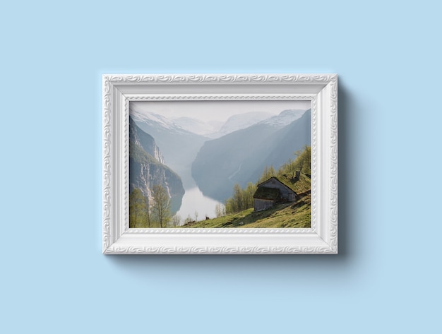 white frame mockup