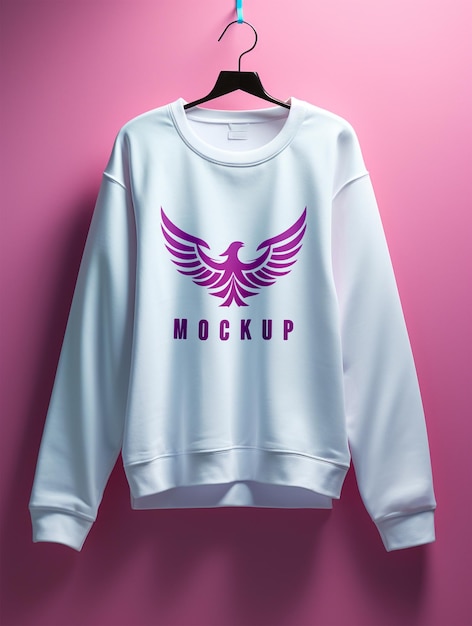 White full sleeve sweatshirt mockup