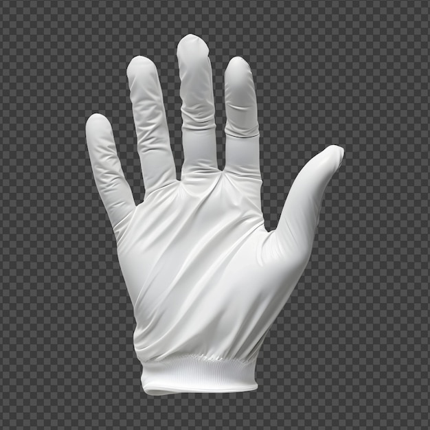 透明で白い背景に隔離された white_glove