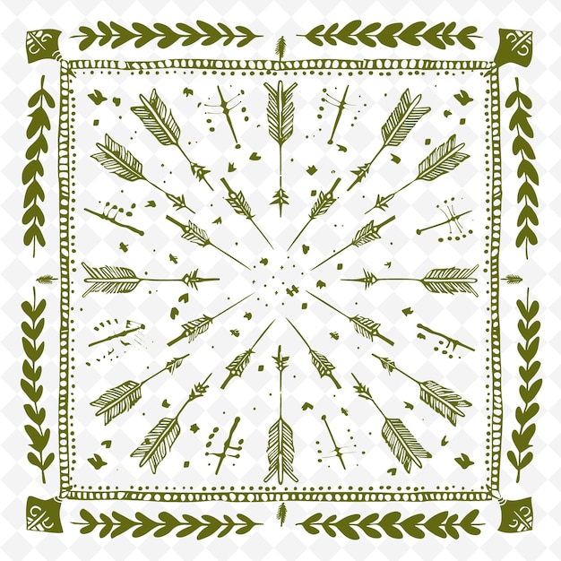 PSD a white and green pattern with a star on the top