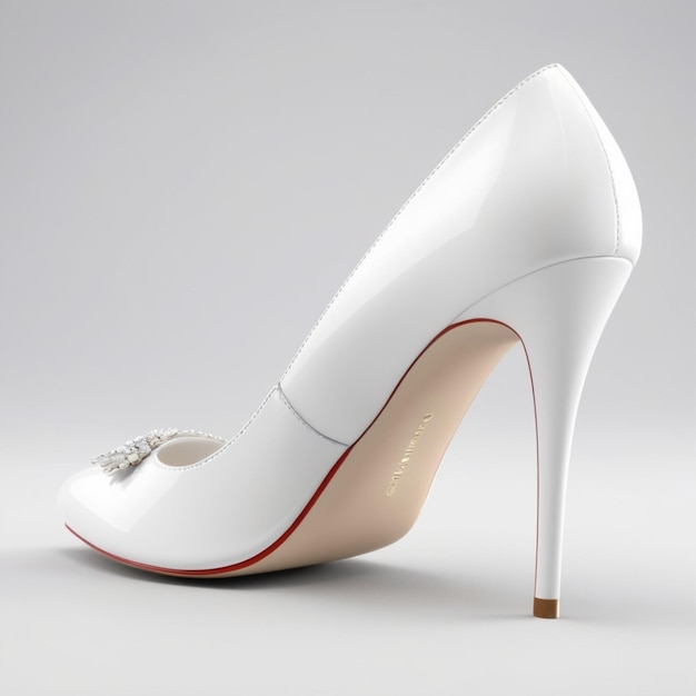 PSD white heel psd on a white background