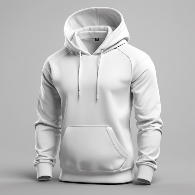 White hoodie mockup