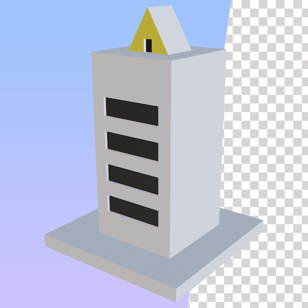 white house 3d icon 6