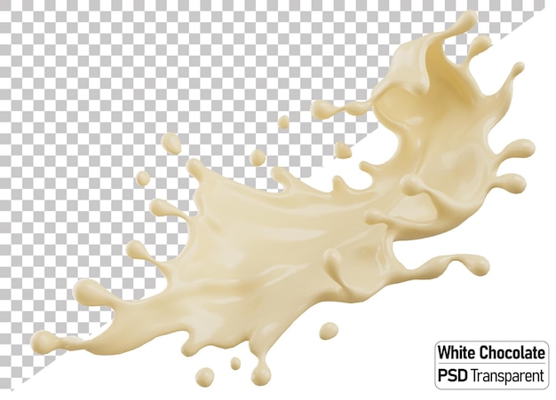 PSD un liquido bianco viene versato in un liquido bianco.