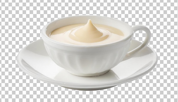 PSD cioccolato al latte bianco che gocciola isolato su uno sfondo trasparente