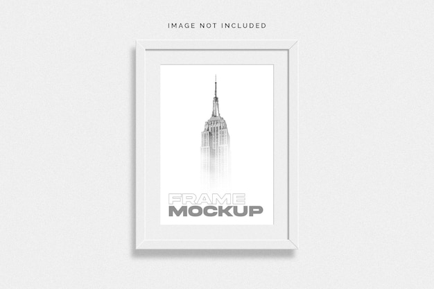 PSD white minimal frame mockup