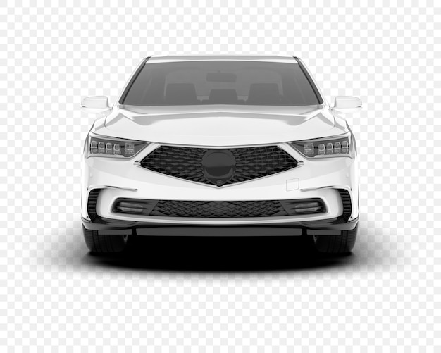 Белый современный роскошный автомобиль