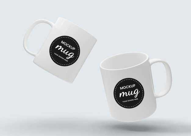 White mug cup mockup